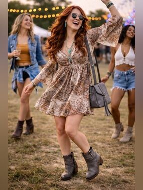 CUTE BOOTS! Wishbone by Browns Gray textured Ankle Boots.